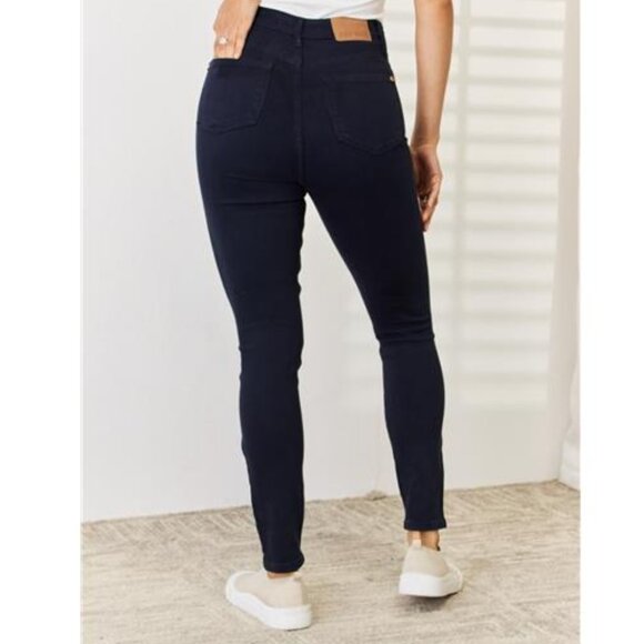 NWT 💙 Judy Blue Garment Dyed Tummy Control Skinny Jeans, Ankle Jeans, Slimming - Picture 7 of 10